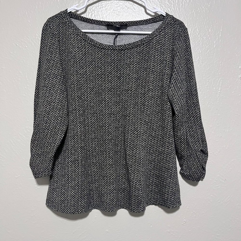 Perception‎ 3/4 Sleeve Women Pullover Herringbone Blouse Top Size 16